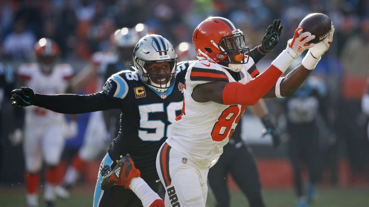 Mayfield, "dangerous" Browns hand Panthers fifth loss in row