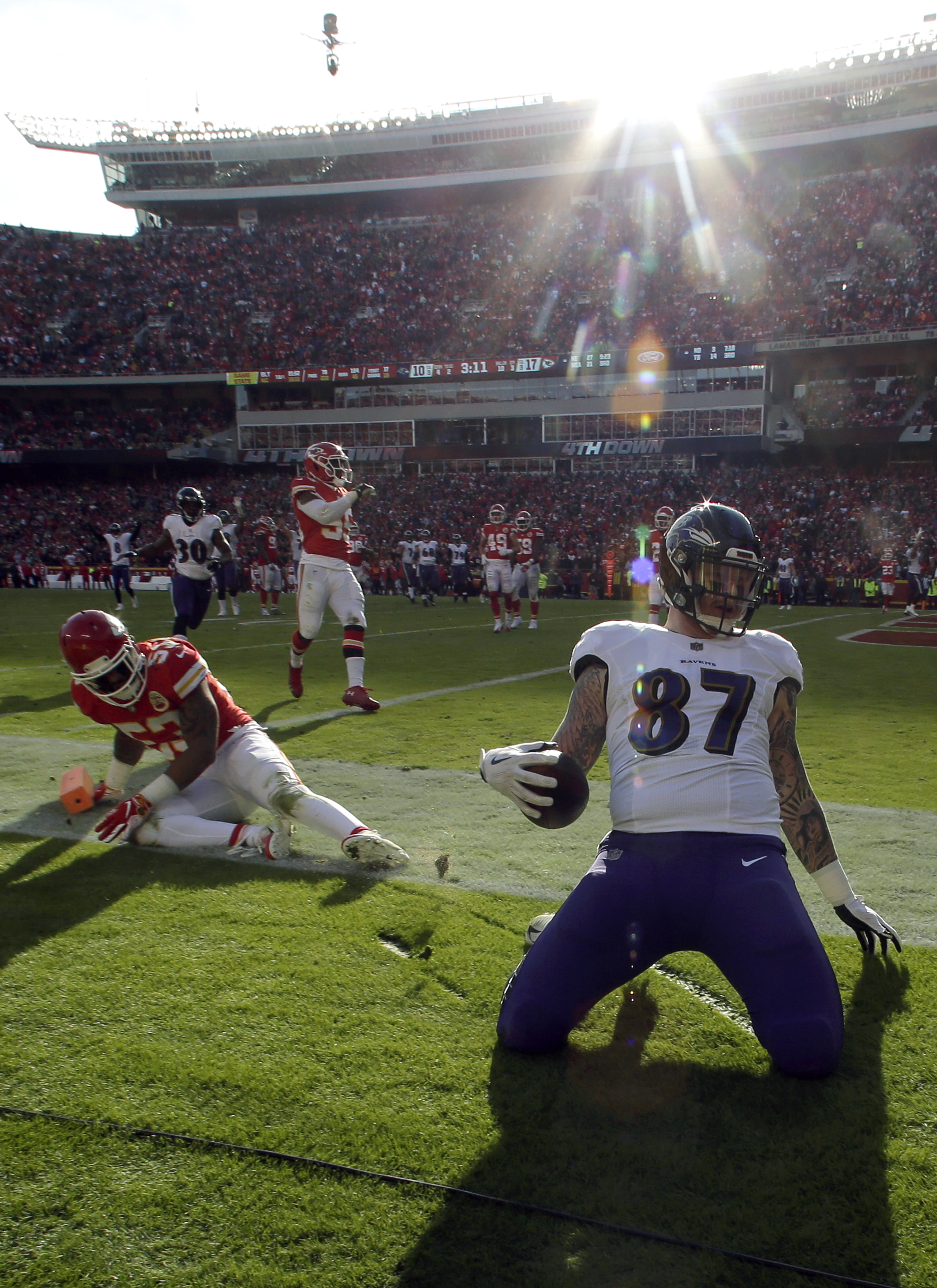 Butker's OT field goal lifts Chiefs past Ravens, 27-24