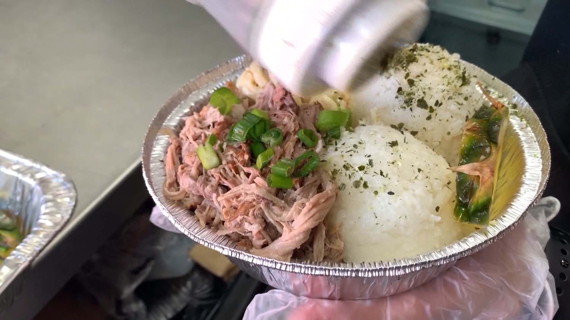 A meal from The Salty Pineapple food truck is pictured. (Photo: Ray Boone, KSL TV)