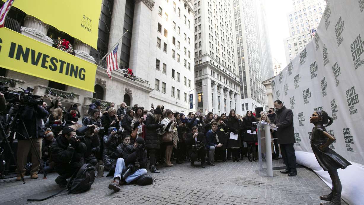 Wall Street's Fearless Girl statue gets new place of honor