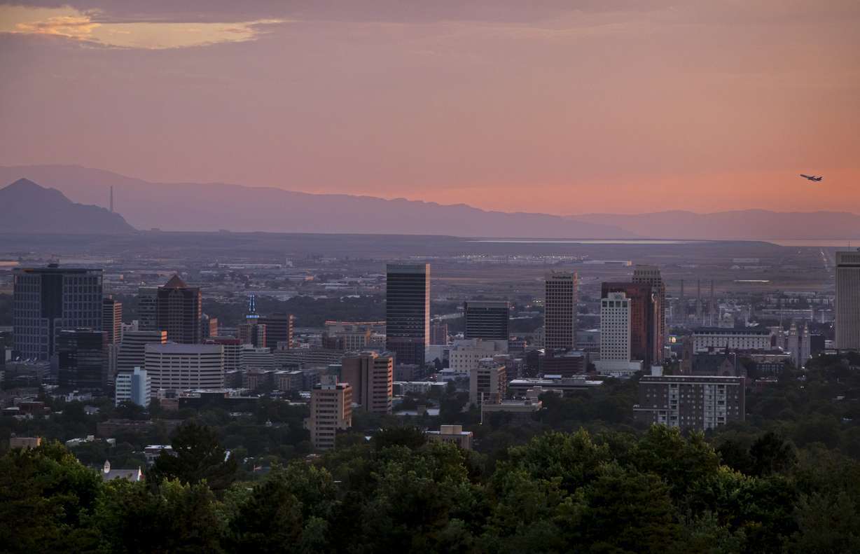 A view of Salt Lake City from the Primary Children's Hospital parking lot on Friday, July 13, 2018. Mountains in the west and the Great Salt Lake are visible in the distance. (Photo: Carter Williams, KSL.com)