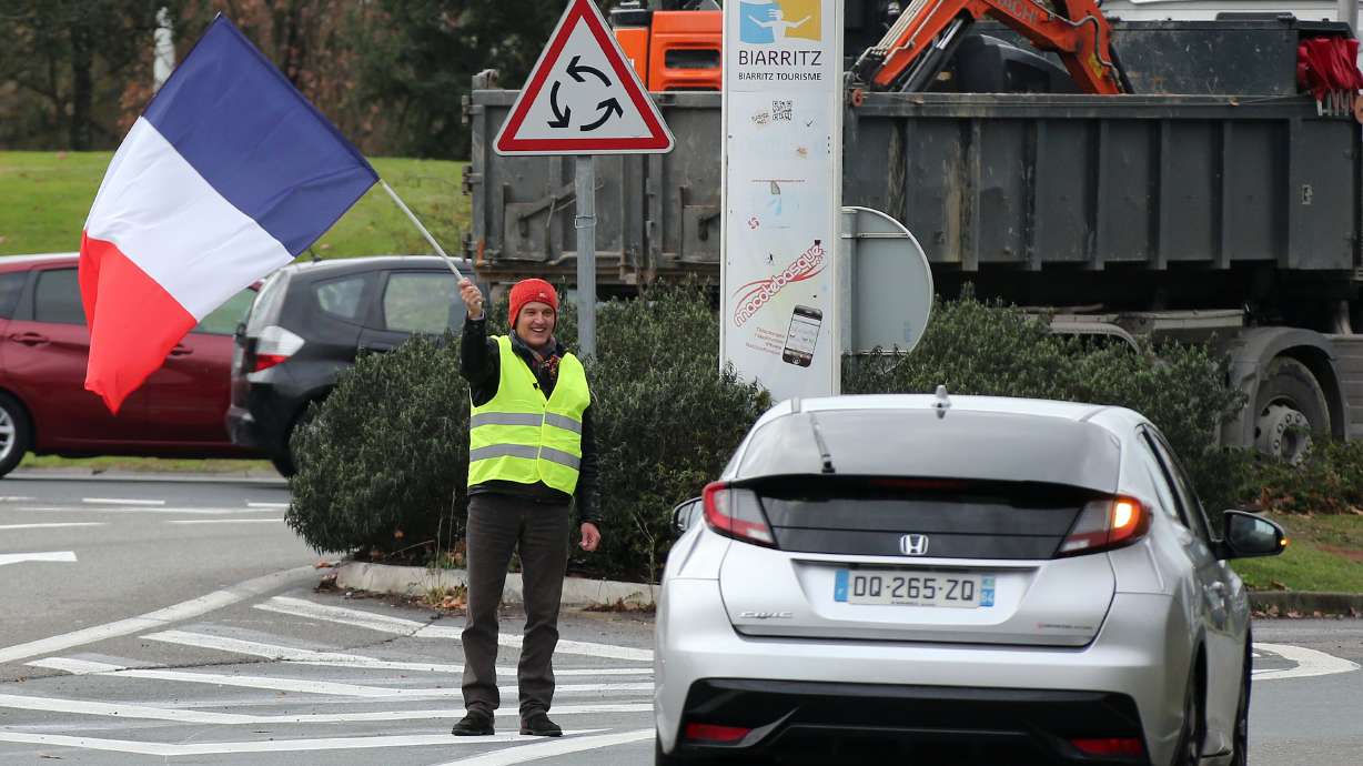 France sees 6th yellow vest protester die in road accident
