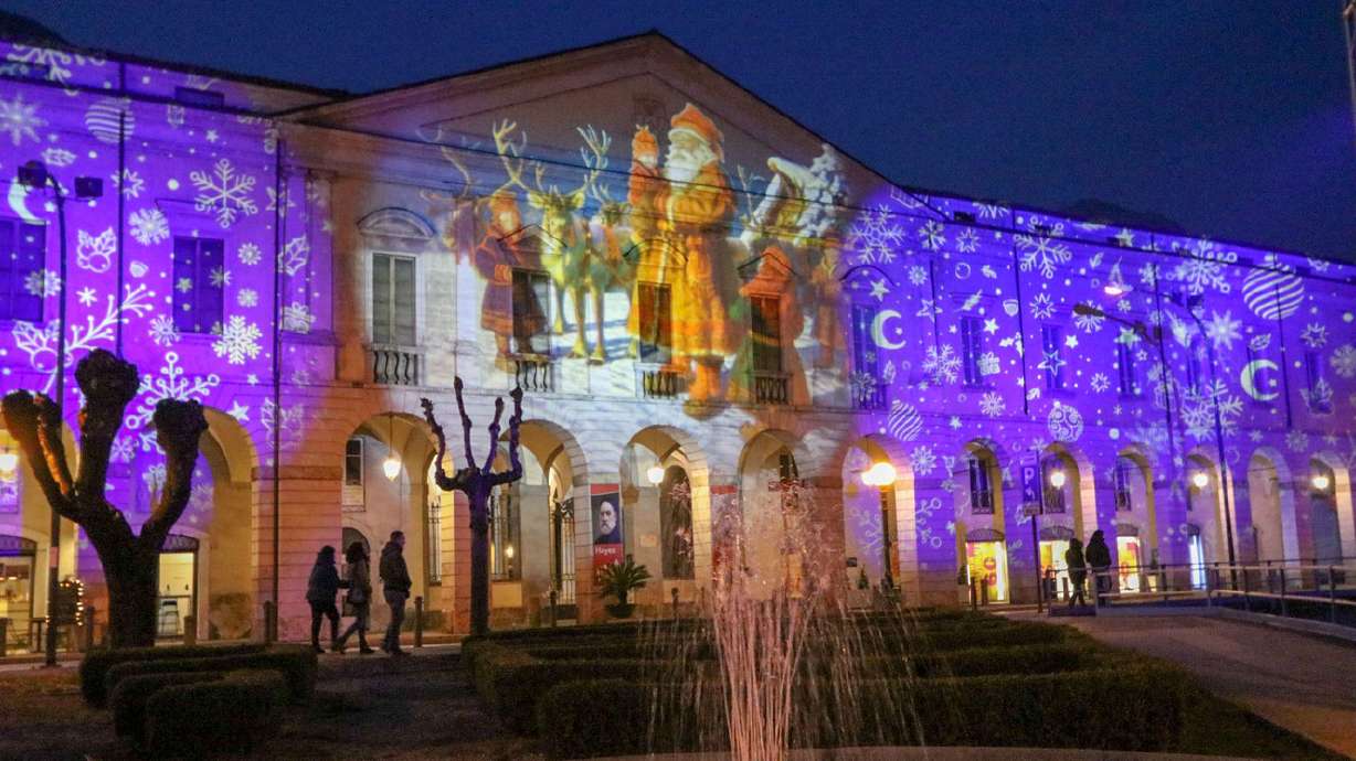 Utahn's artwork projected on buildings in northern Italian town's display