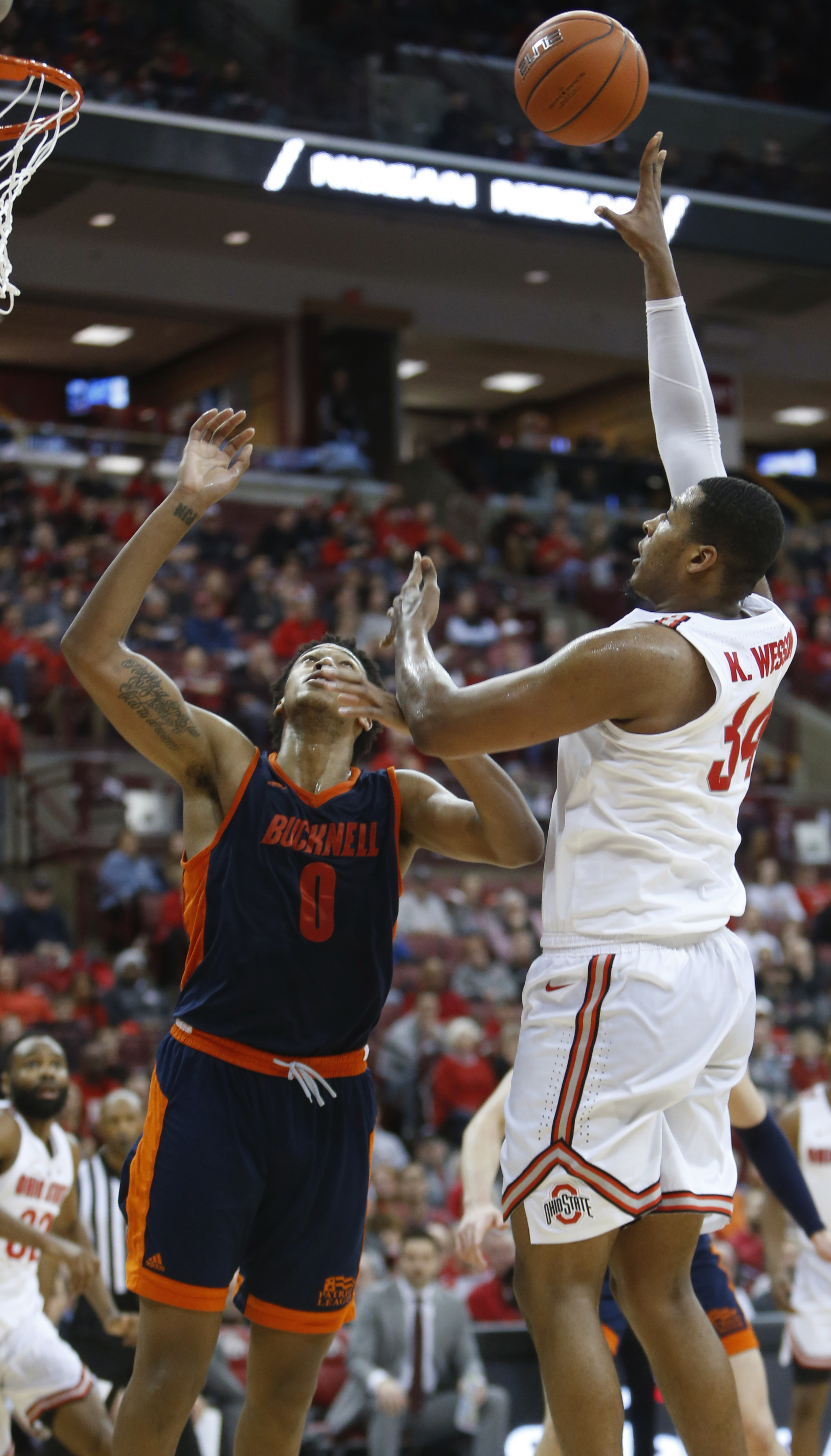 No. 15 Ohio State survives gritty Bucknell to win 73-71