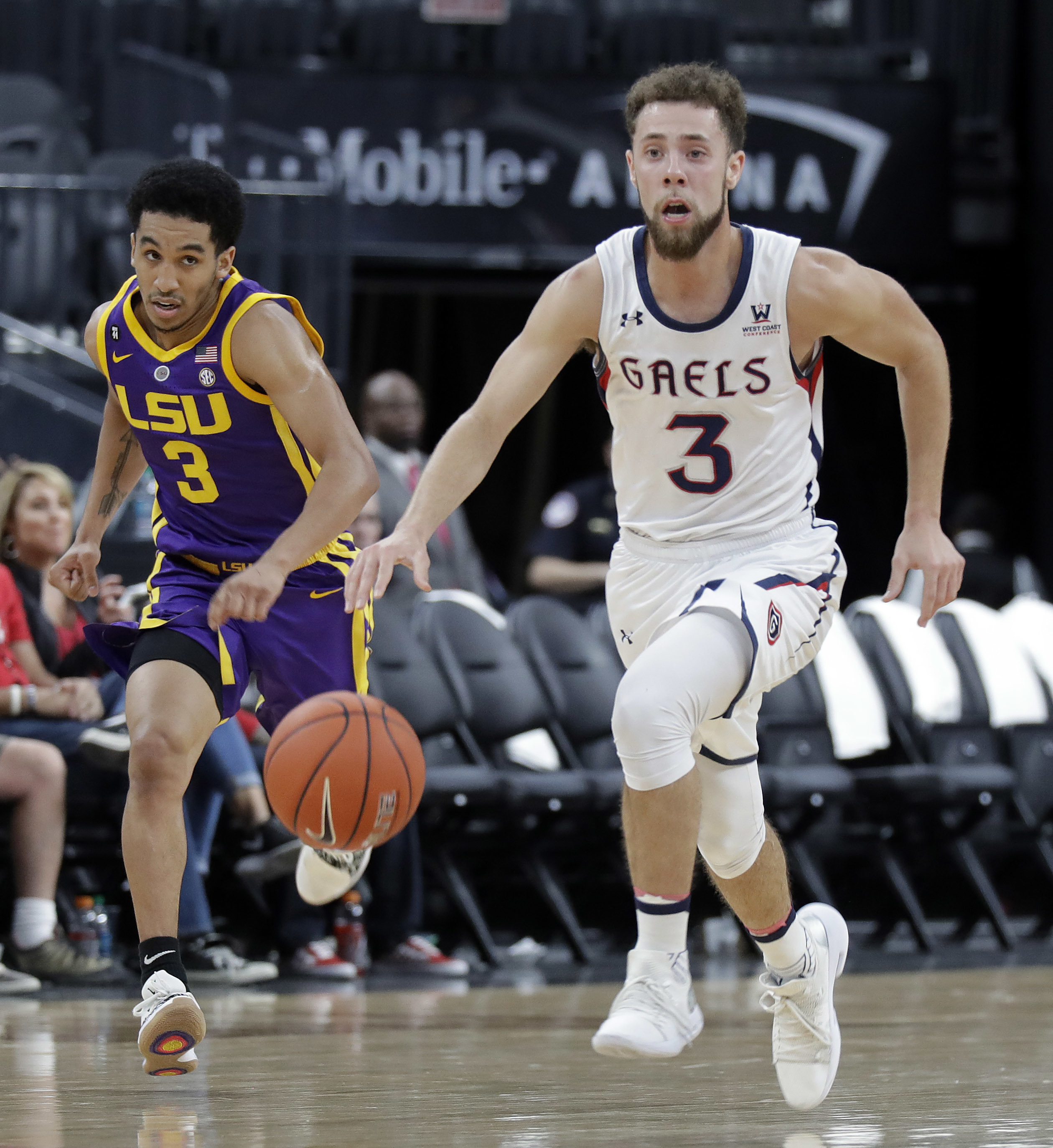 Waters, Williams help LSU beat Saint Mary's 78-74