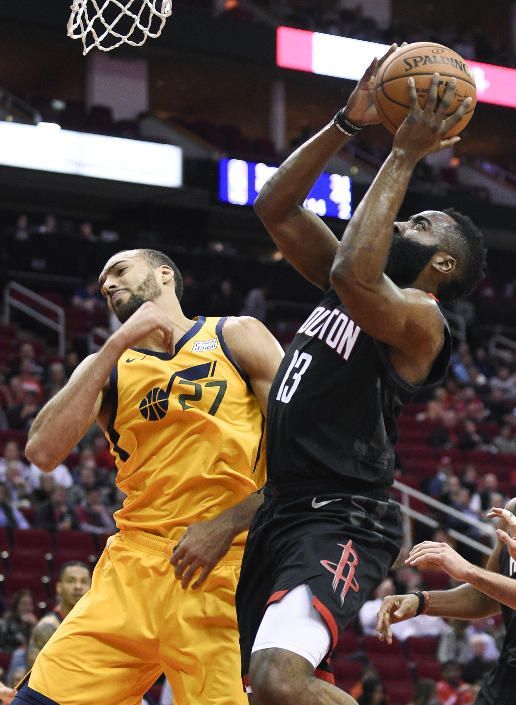 Harden's 47 points lead Rockets over Jazz 102-97