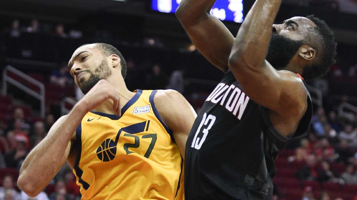 Harden's 47 points lead Rockets over Jazz 102-97