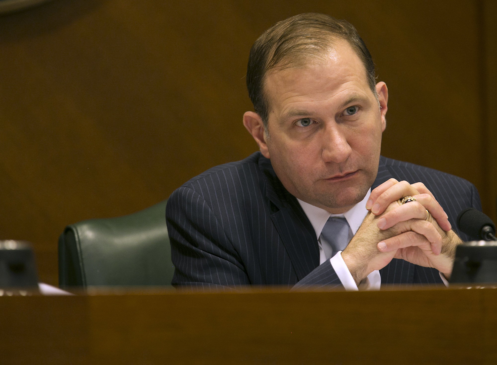 The Latest: Lawmaker denies sending texts to grad student