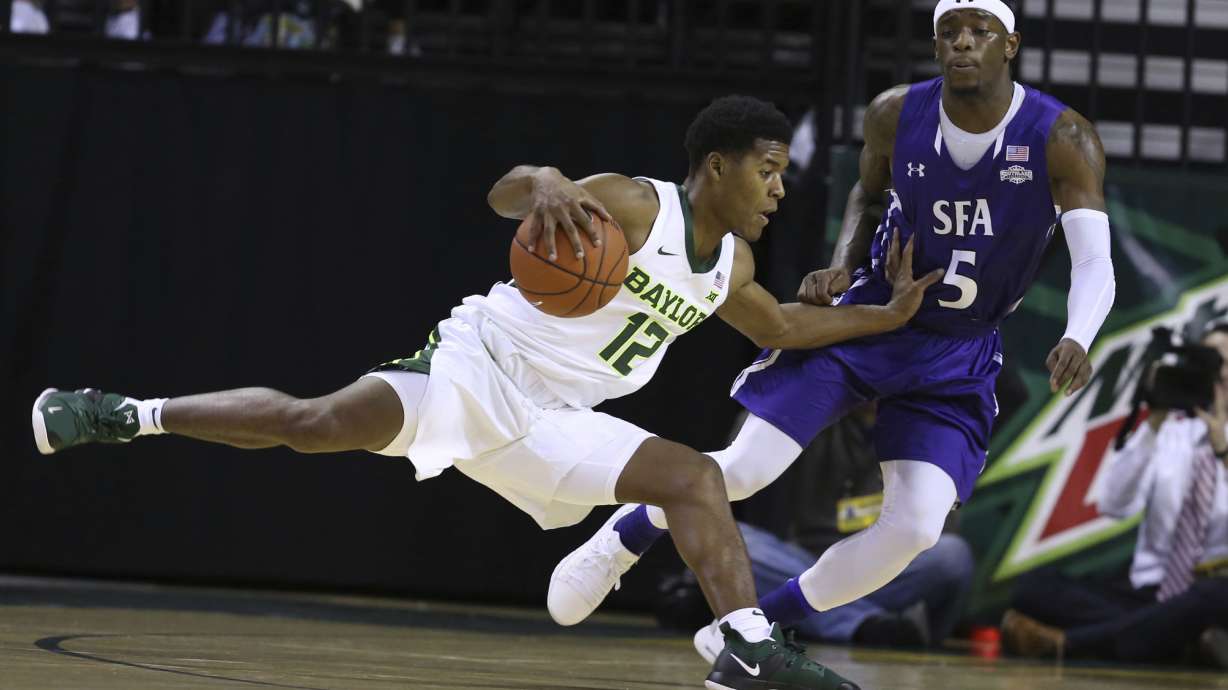 Bogues, Stephen F. Austin beat Baylor 59-58