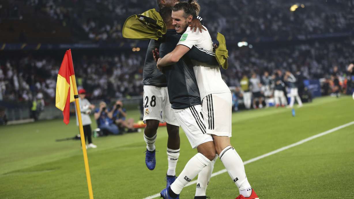 Bale scores 3, Madrid beats Kashima 3-1 at Club World Cup