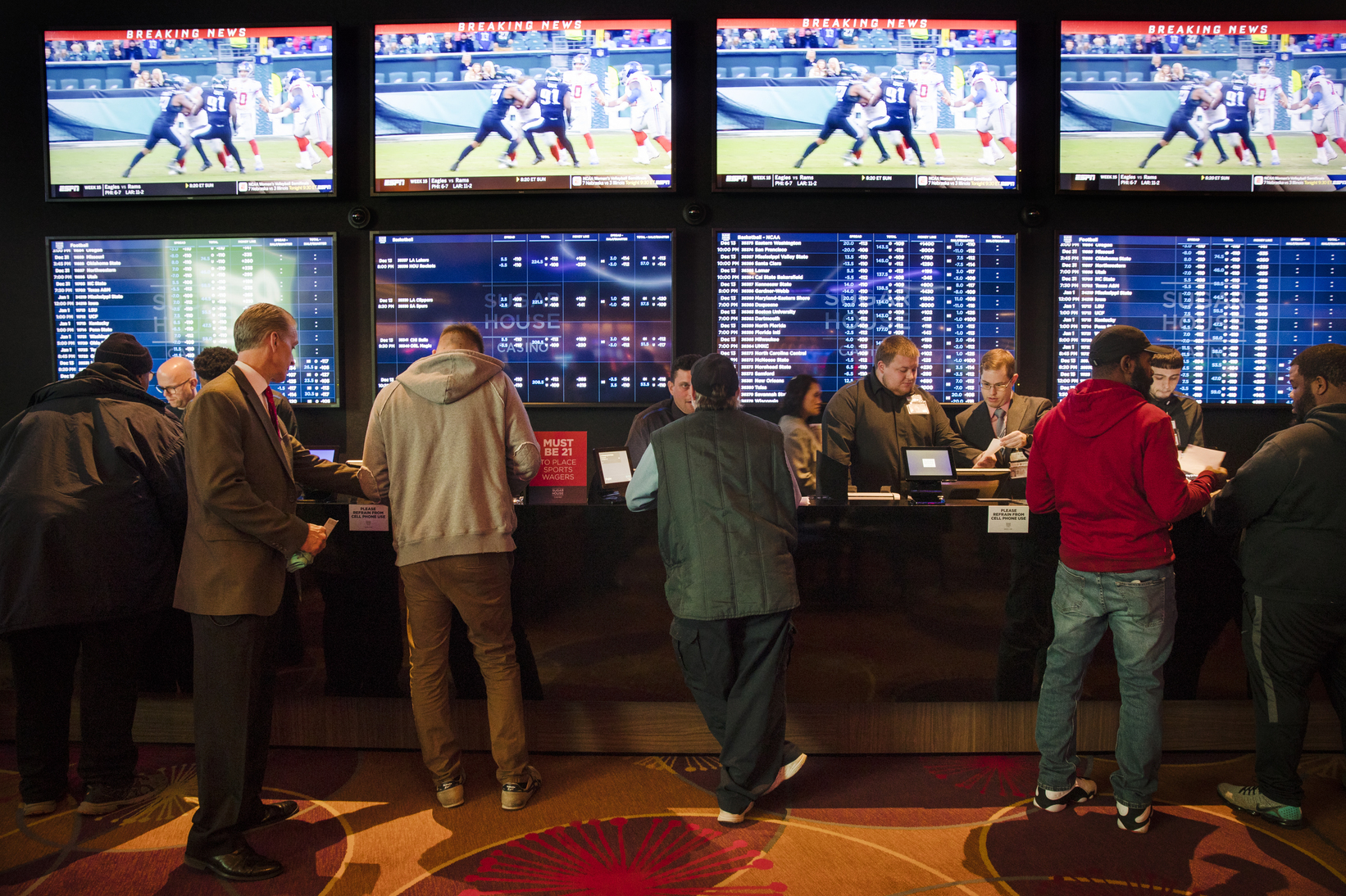 The Latest: Feds eye move to regulate legal sports betting