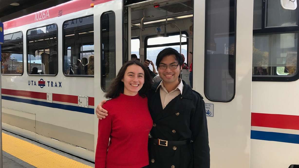 Utah couple meets on train, lives TRAX-ily ever after