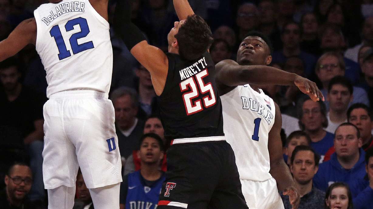 Williamson helps No. 2 Duke top unbeaten Texas Tech