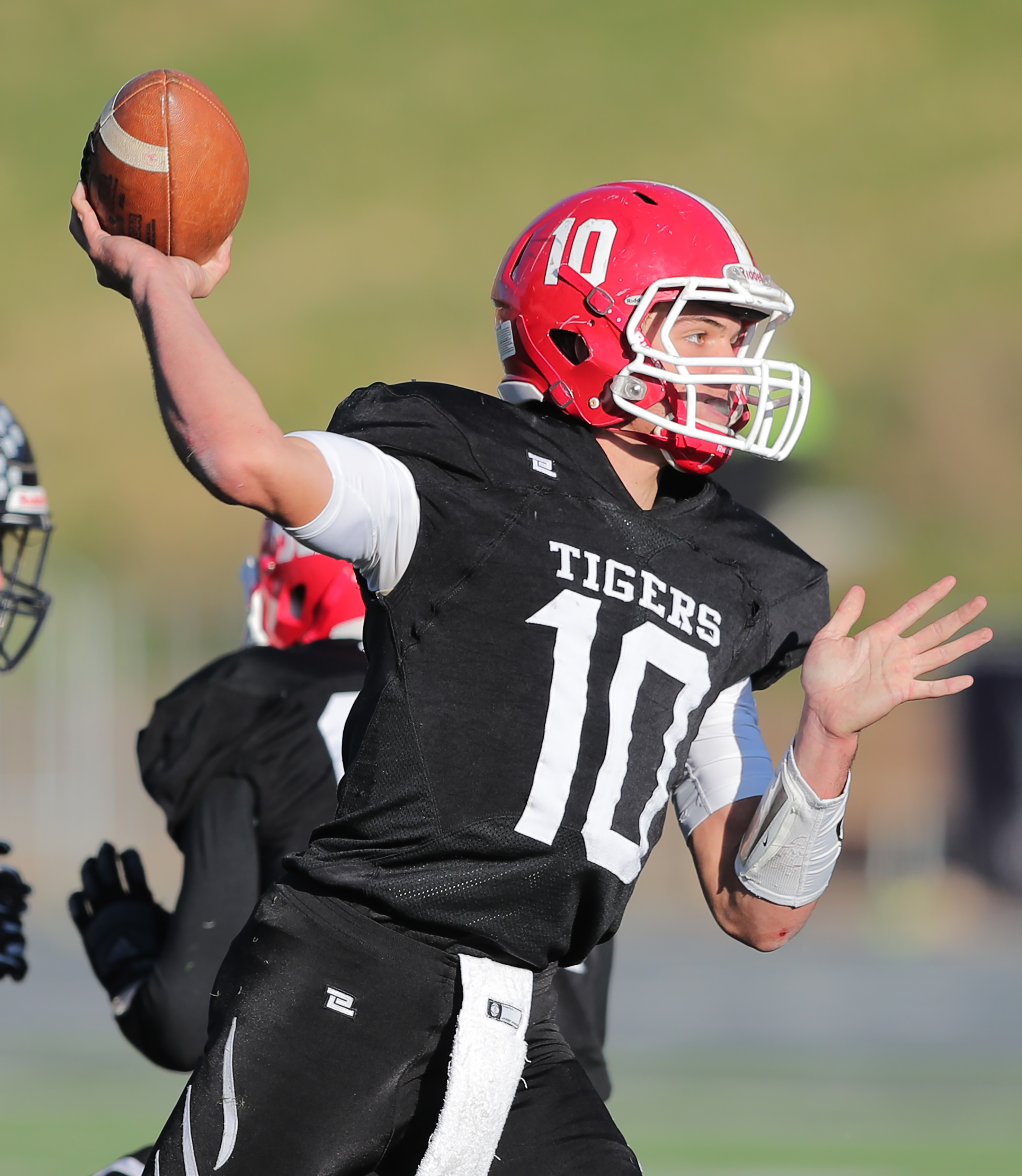 Milford's quarterback Bryson Barnes sets and passes as they and Duchesne play in the 1A state football championship at Weber State's Stewart Stadium in Ogden on Saturday, Nov. 10, 2018. (Photo: Scott G Winterton, KSL)