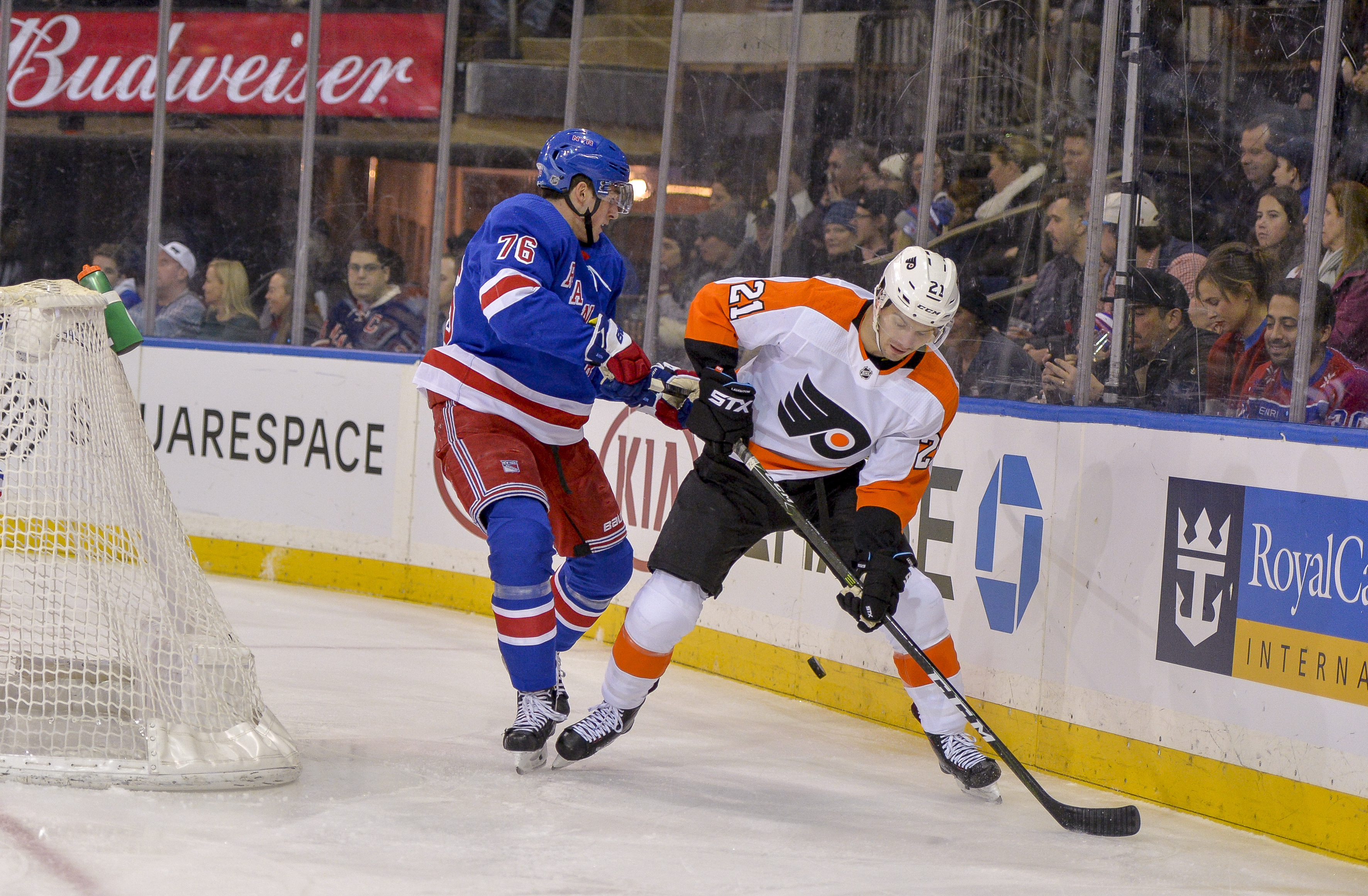Patrick lifts Flyers over scuffling Rangers 3-2 in shootout