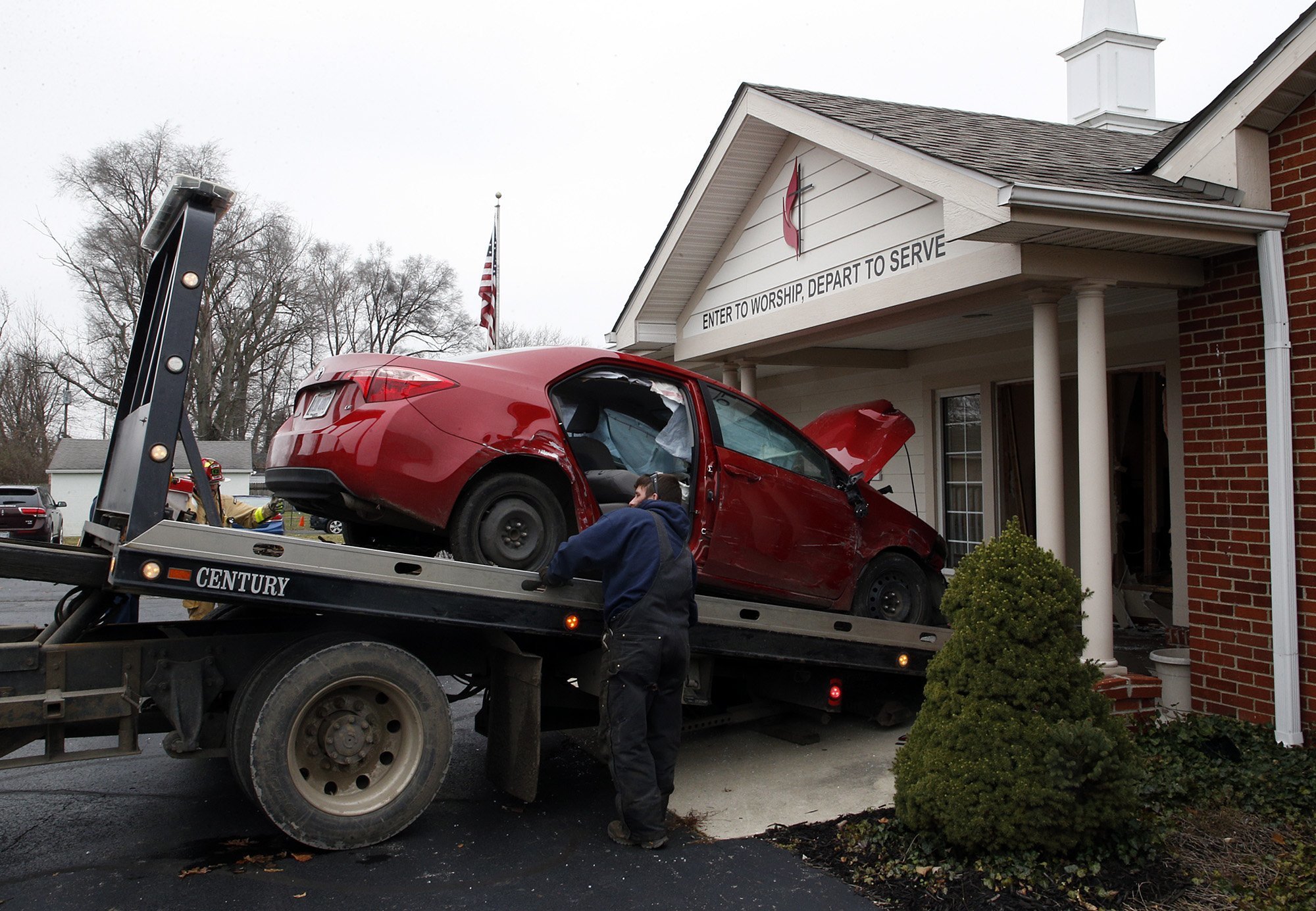 No citation for driver who lost control, crashed into church