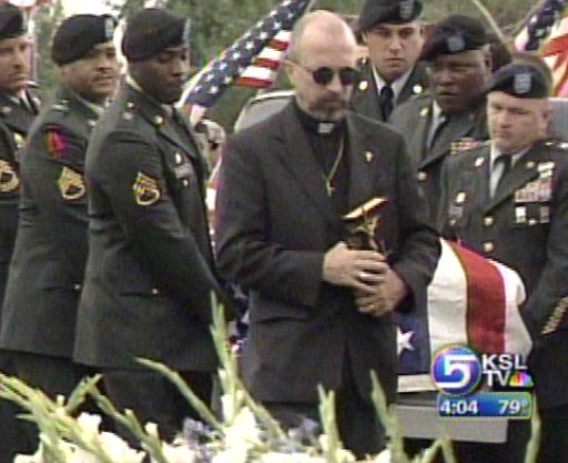 Soldier's Funeral Held This Morning