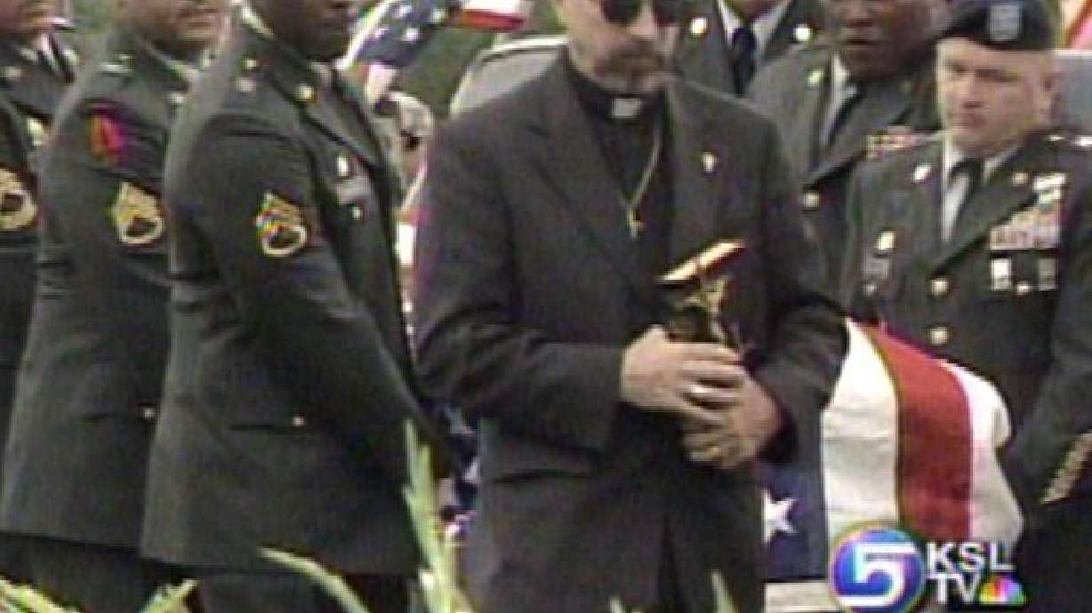 Soldier's Funeral Held This Morning