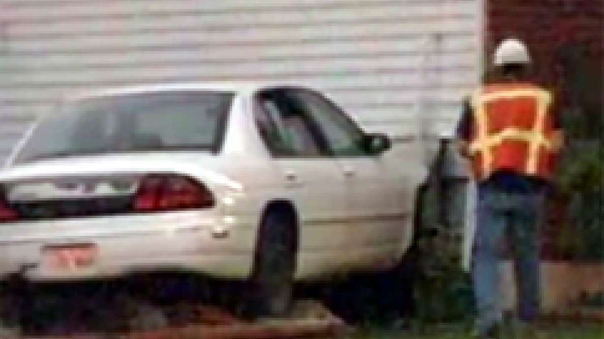 Car Crashes, Ruptures Gas Line