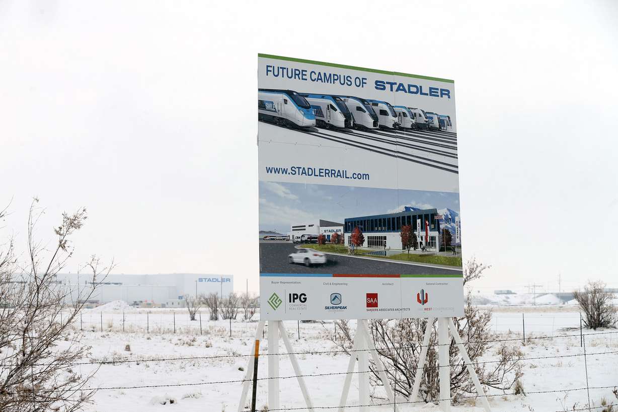 The site of Stadler Rail's future expansion is photographed in Salt Lake City on Thursday, Dec. 27, 2018. (Photo: Laura Seitz, KSL)