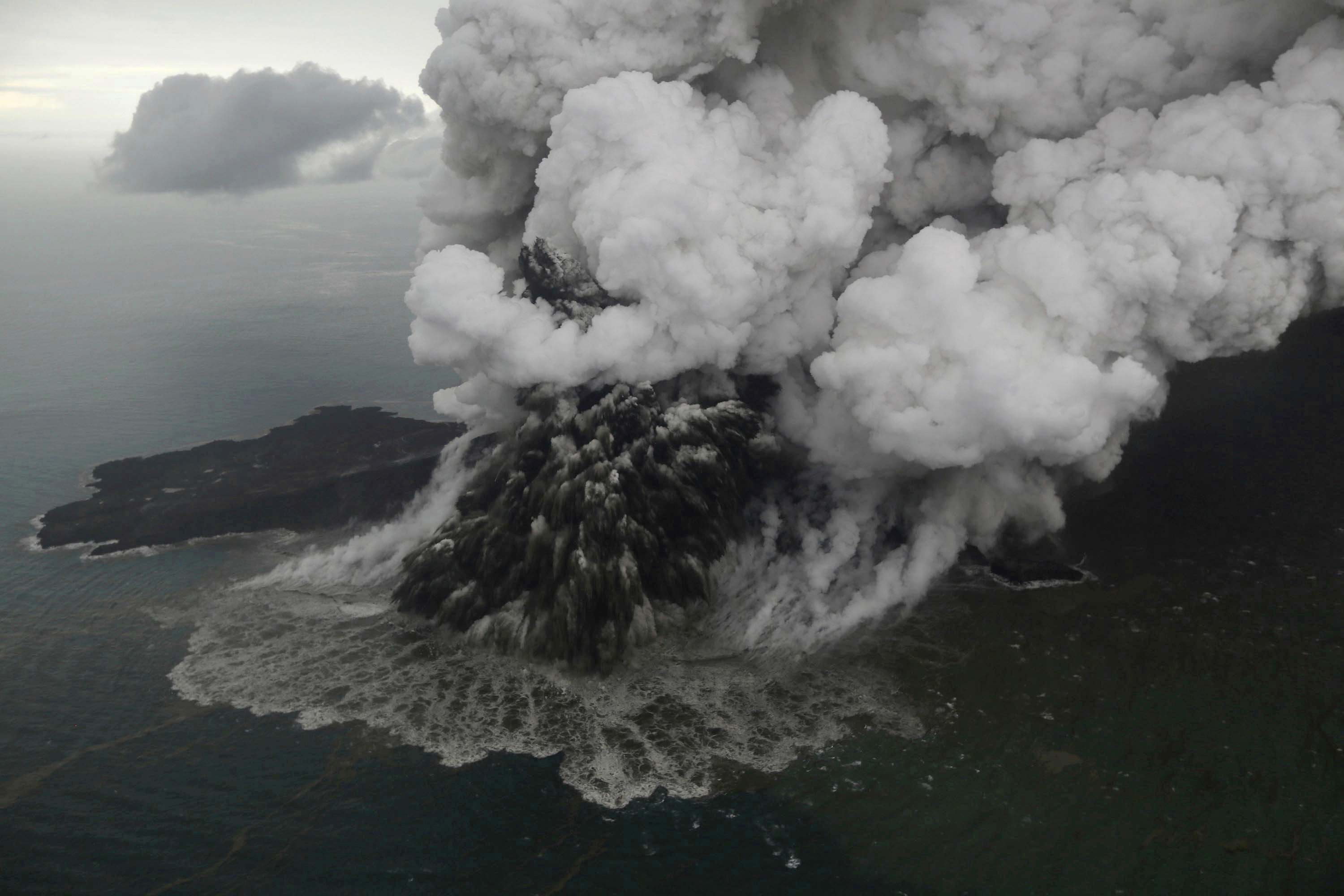 Anak Krakatau volcano now a quarter of its pre-eruption size