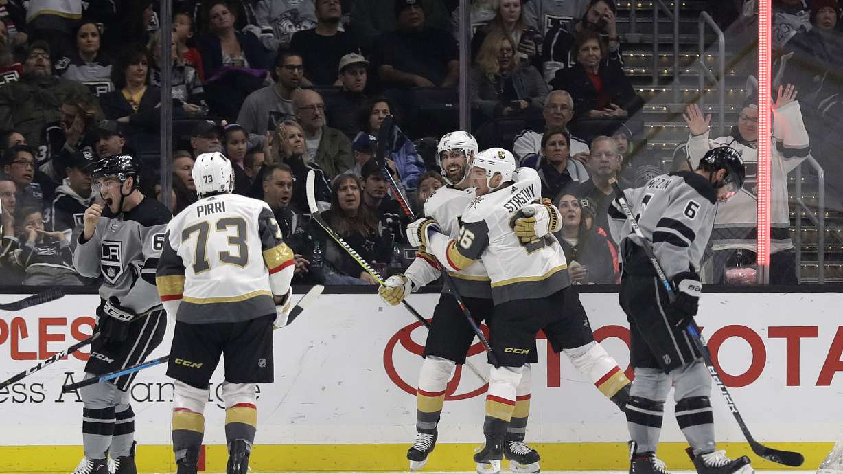 Golden Knights get 4-1 win to end Kings' streak