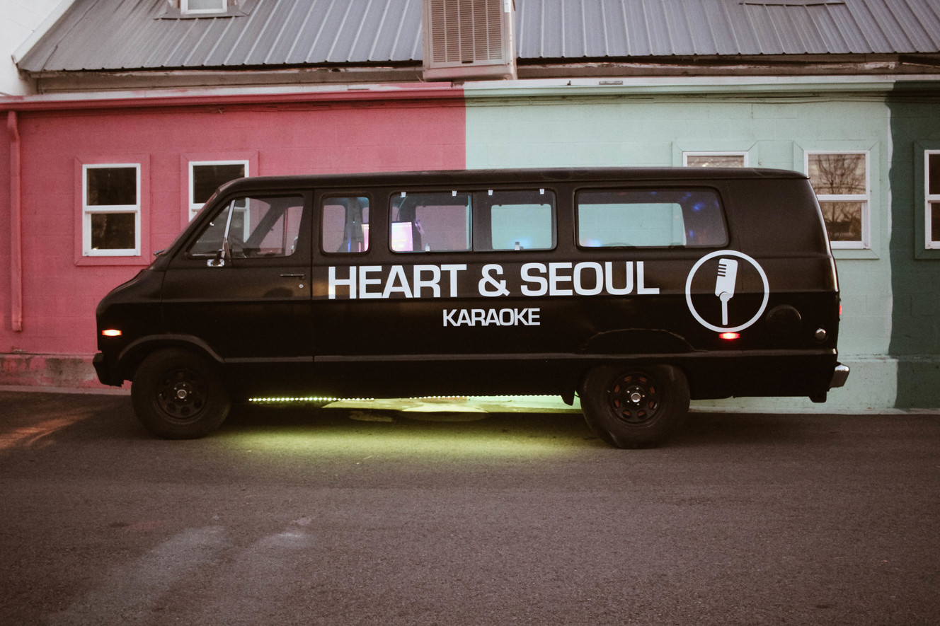 Local man transforms '77 Dodge B200 van into mobile karaoke venue