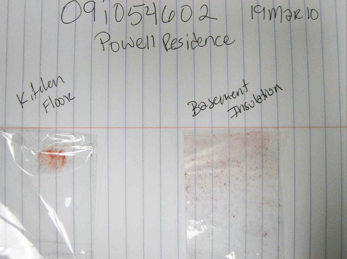 Josh Powell’s neighbor Wendy Trujillo used packing tape to gather samples of possible evidence from the Powell family home while helping him move in January of 2010. Photo: West Valley City Police Department