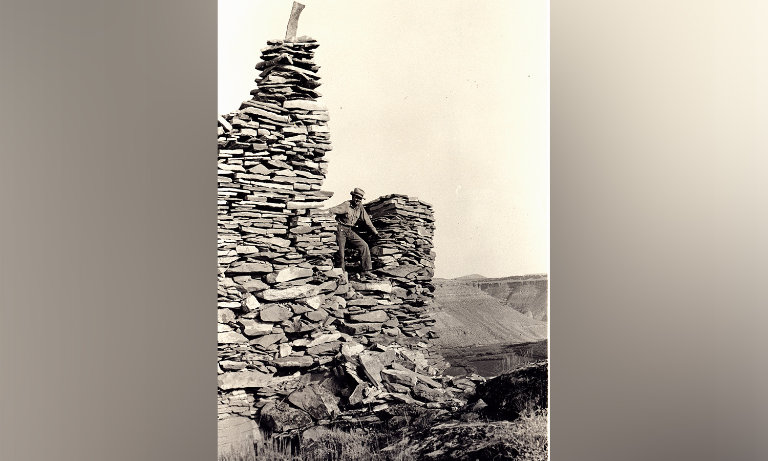 A photo from the 1931 Claflin-Emerson Expedition through eastern Utah. The group consisted of one professor, five students and three guides. (Photo courtesy of Peabody Museum of Archaeology and Ethnology)