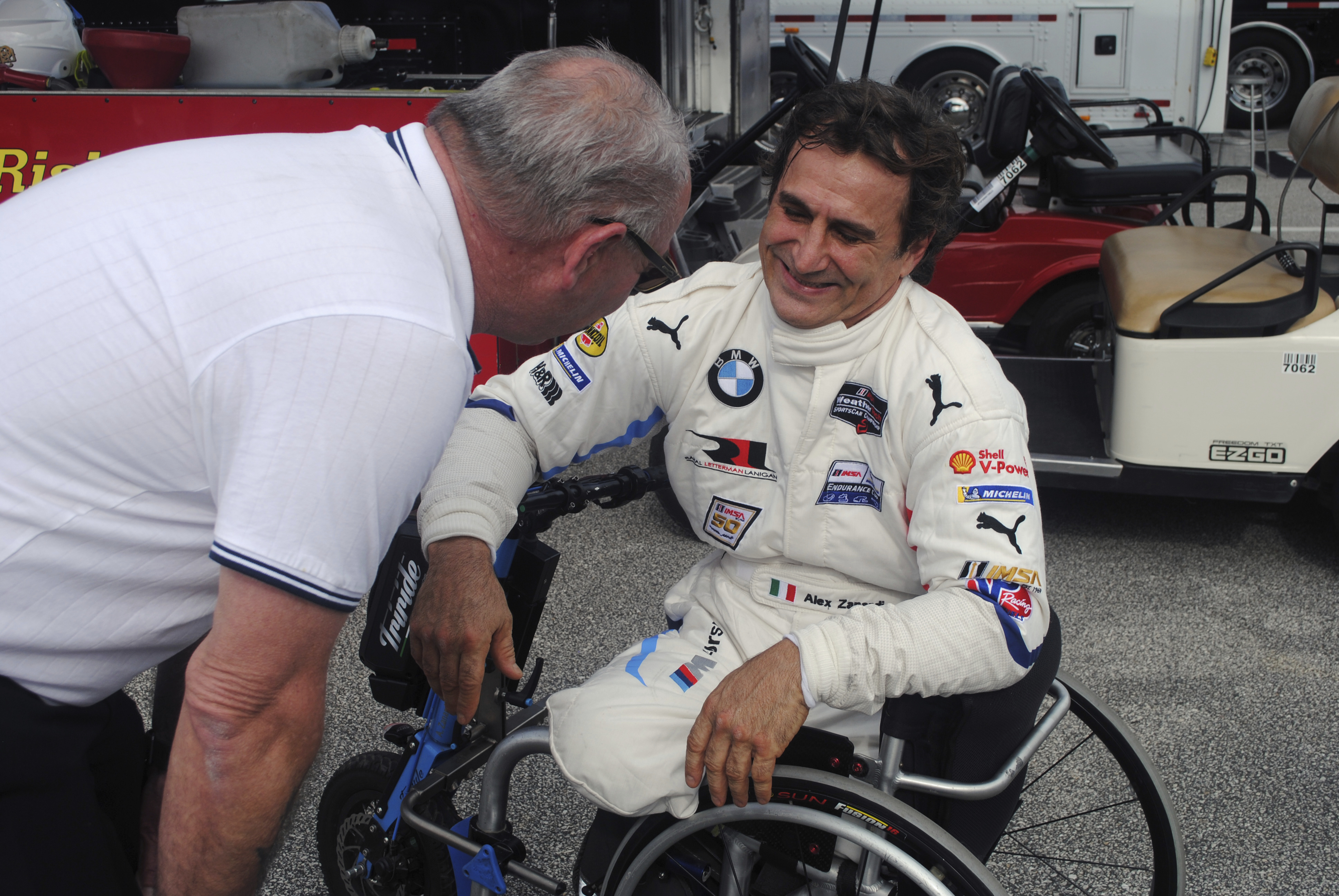 Alex Zanardi takes center stage as he wheels around Daytona