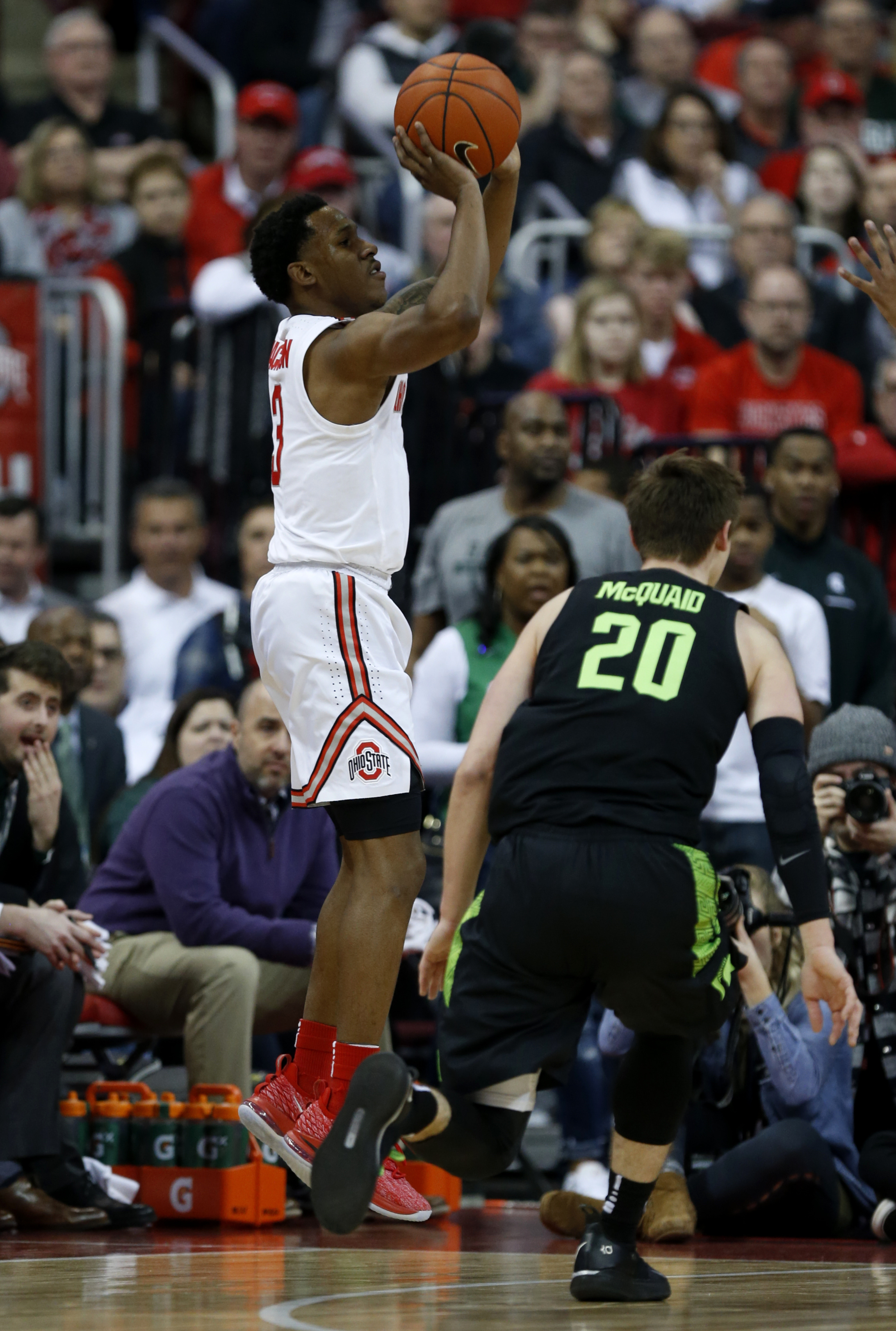 No. 8 Michigan State holds off No. 14 Ohio State 86-77