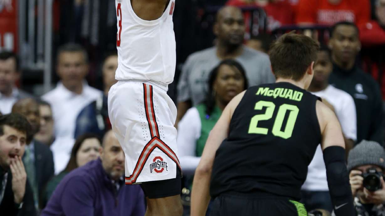 No. 8 Michigan State holds off No. 14 Ohio State 86-77