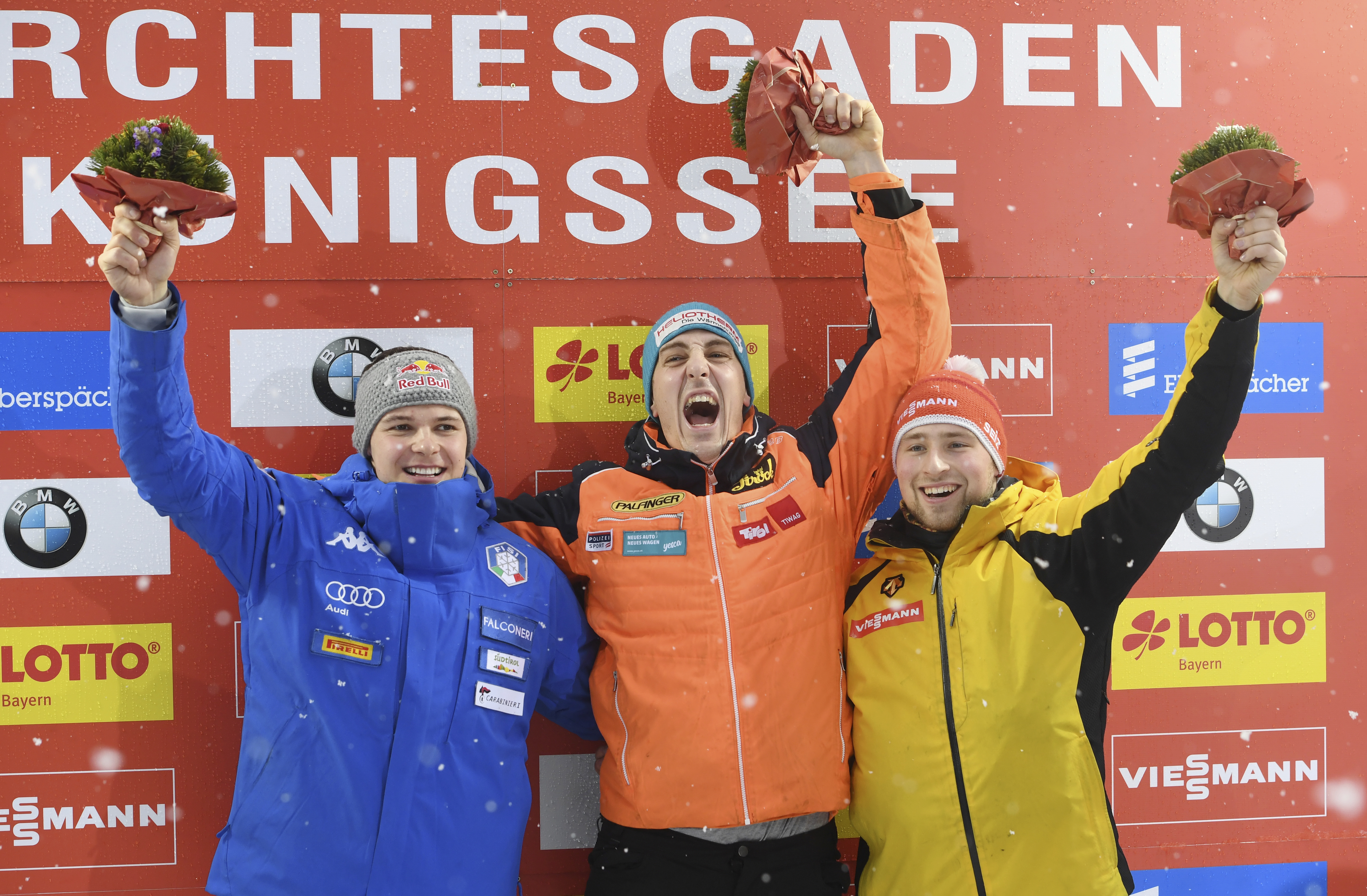 Egger gets first World Cup luge win; US medals in team relay