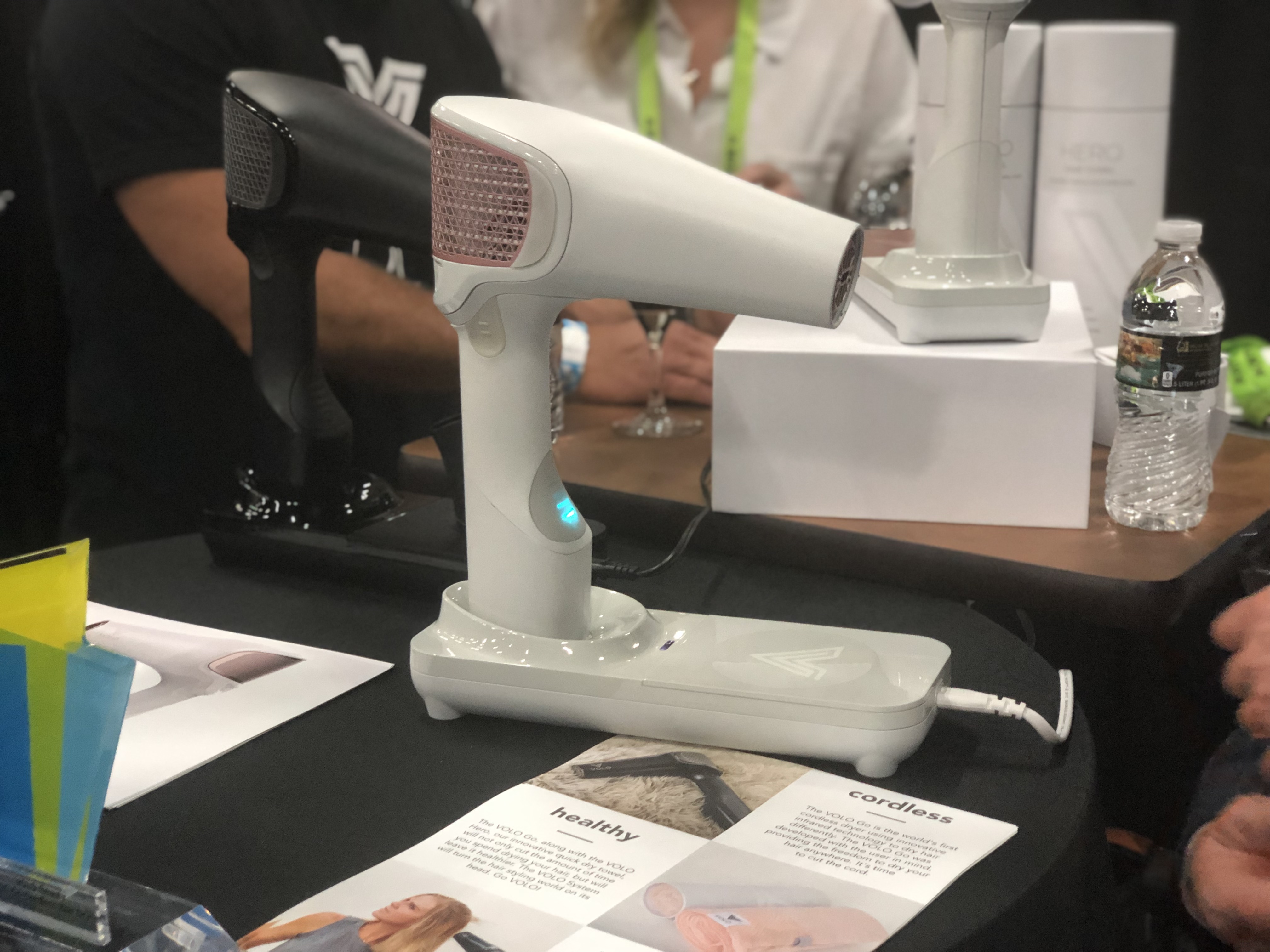 The Volo Go cordless hair dryer uses a quartz infrared light to dry your hair. (Photo: Liesl Nielsen, KSL.com)