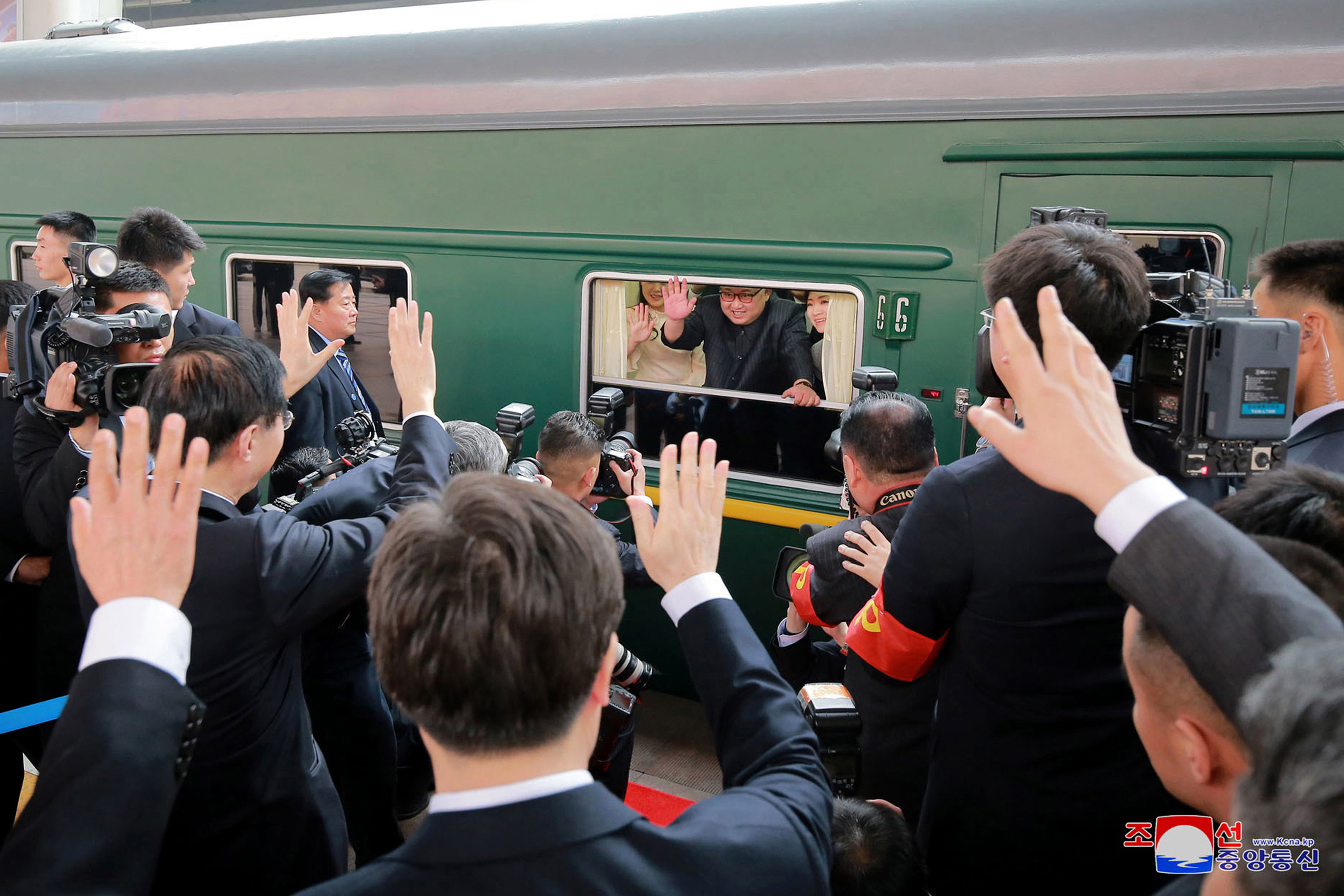AP PHOTOS: Rulers ride the rails across history