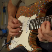 Have You Seen This? Guy makes guitar out of colored pencils