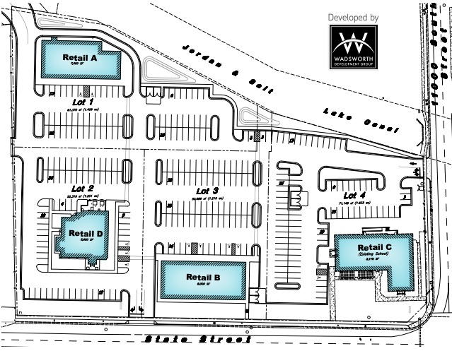 A view of the School Yard development. Shake Shack will be one of two businesses located at "Retail C" on the map. (Photo: Wadsworth Development Group)