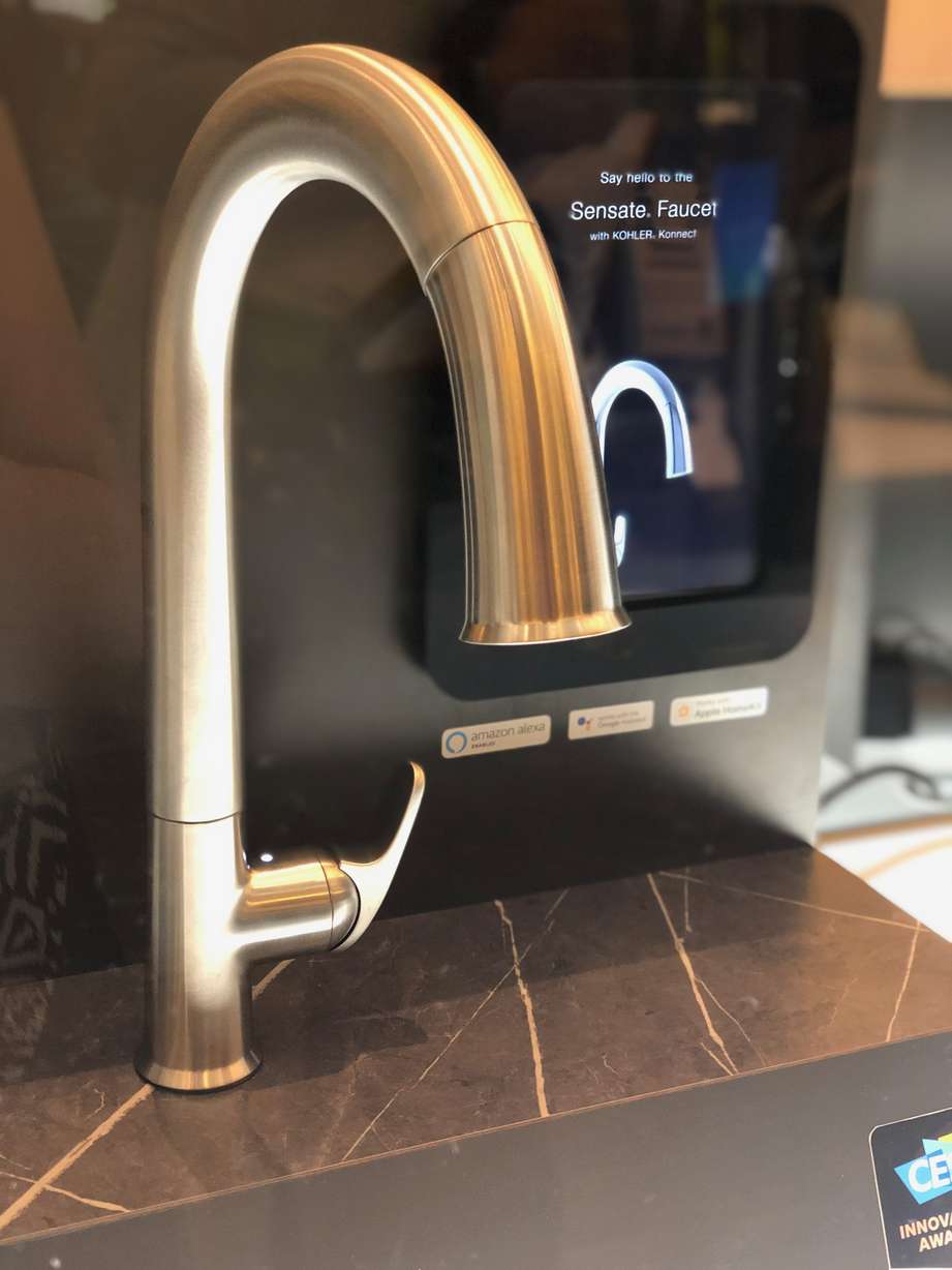 Kohler showed off the Sensate smart faucet at the Consumer Electronics Show in early January. (Photo: Liesl Nielsen, KSL.com)