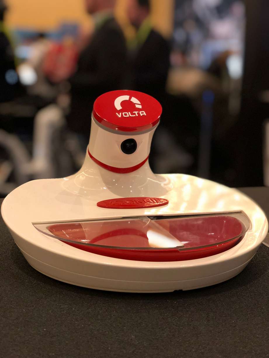 Volo showed off the Mookie smart pet bowl at the Consumer Electronics Show in early January. (Photo: Liesl Nielsen, KSL.com)