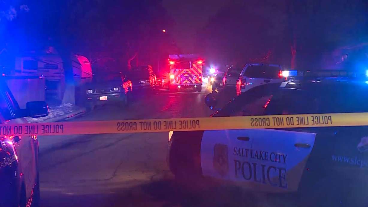 Police responded to a homicide near 400 N. Star Crest Drive in Salt Lake City on Saturday, Jan. 12, 2019.