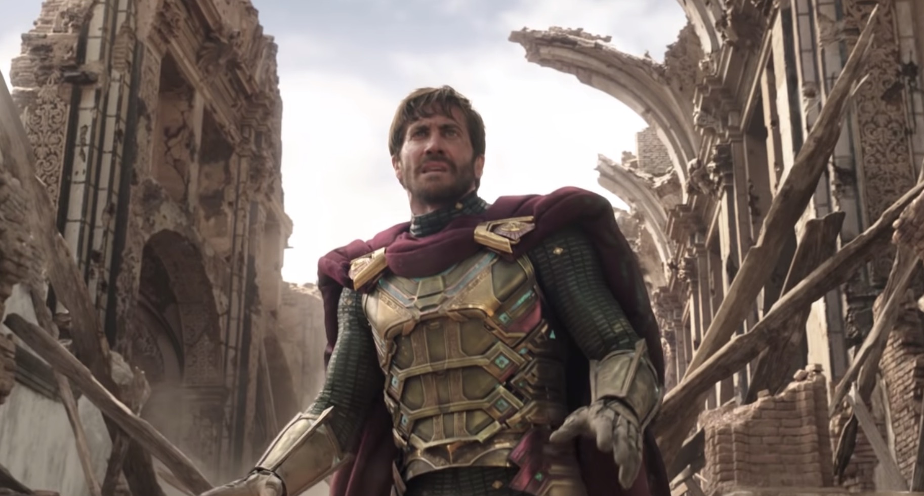 Jake Gyllenhaal plays villain Mysterio in "Spider-Man: Far From Home," which opens July 5. The first trailer for the film debuted Tuesday. (Photo: Sony Pictures Entertainment/YouTube)