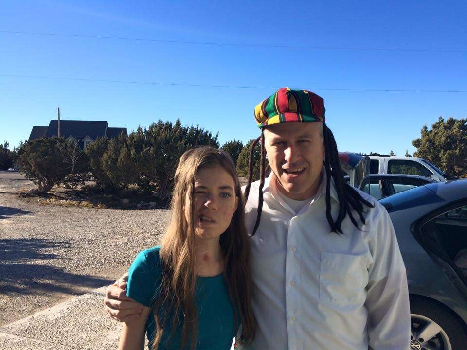 Dr. Mike Wilson stands with his 16-year-old daughter who later passed away after being diagnosed with a serious brain tumor. (Photo: Mike Wilson)