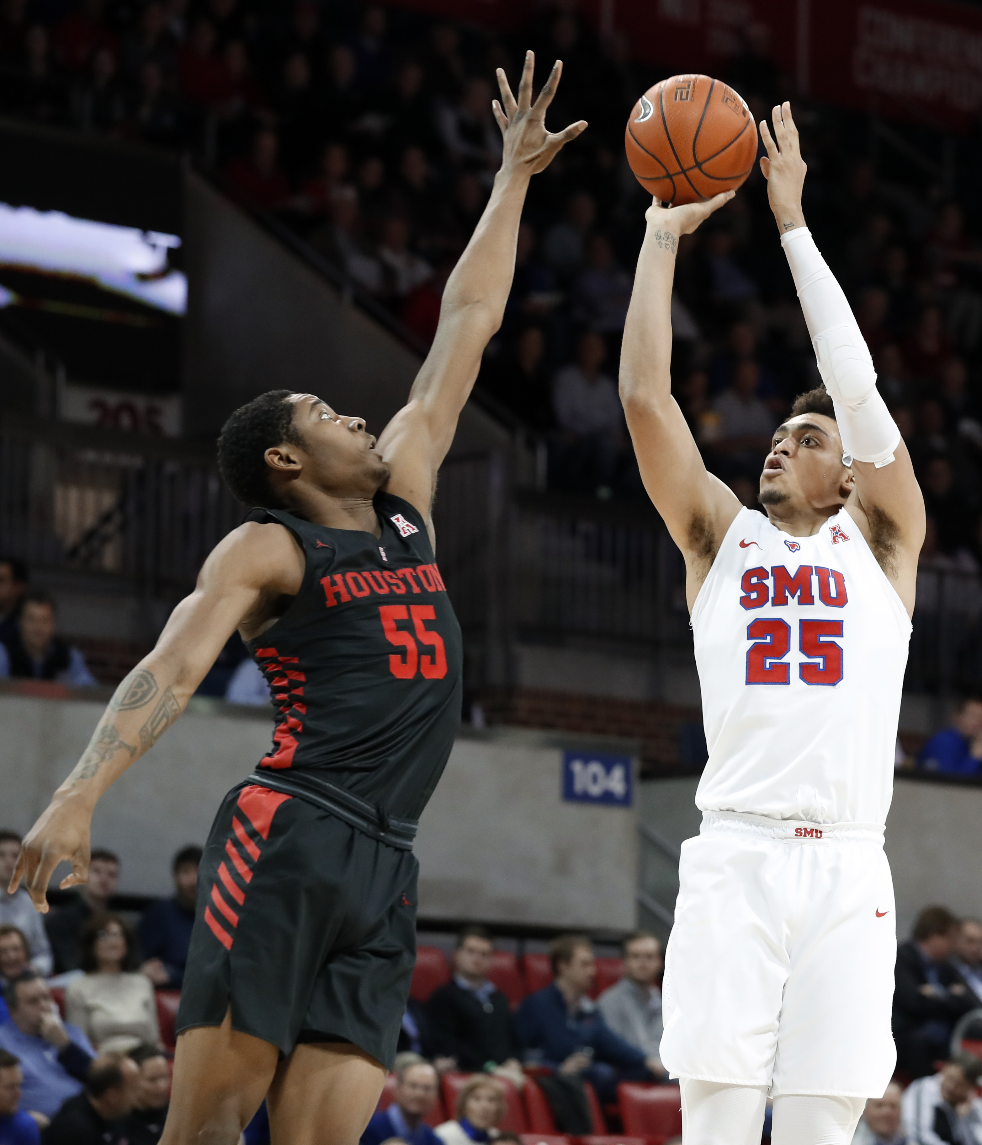 No. 21 Houston leads throughout in 69-58 win at SMU