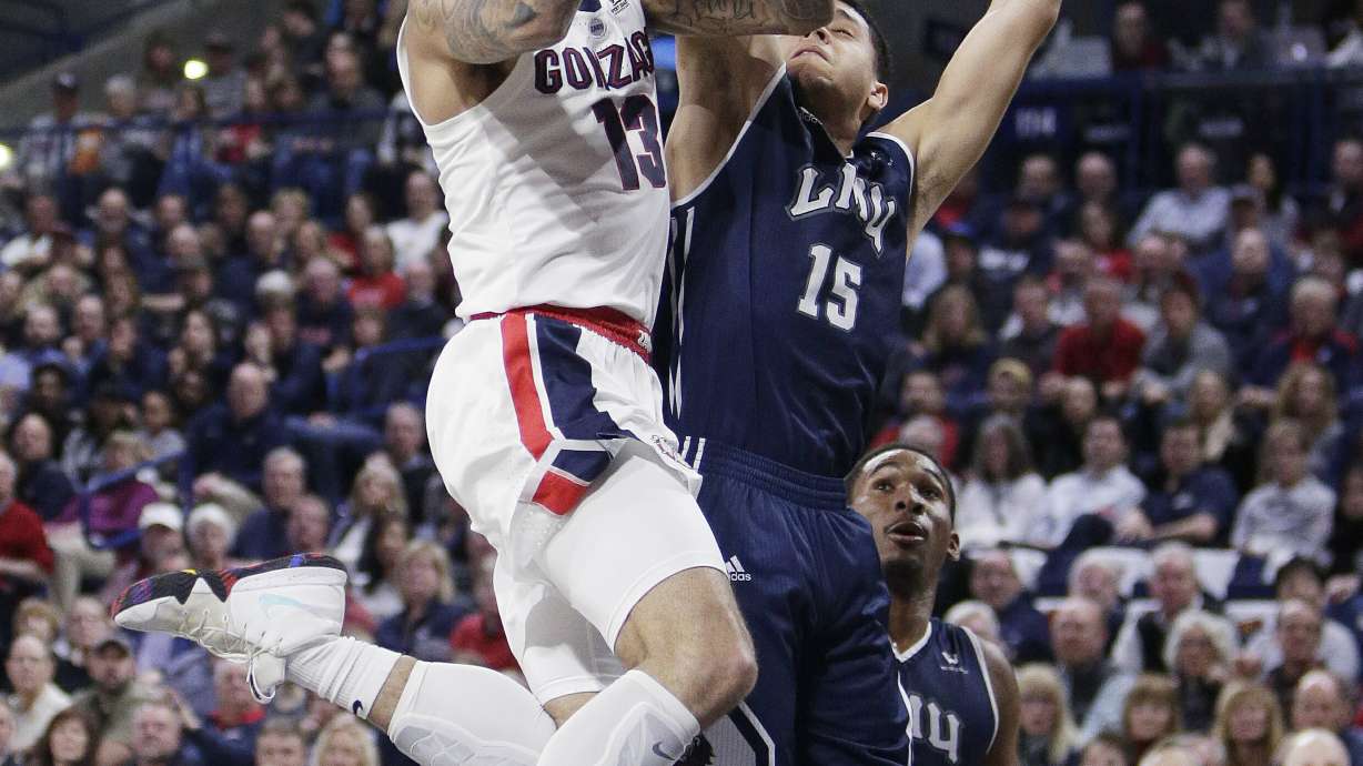 Norvell leads No. 5 Gonzaga over Loyola Marymount 73-55