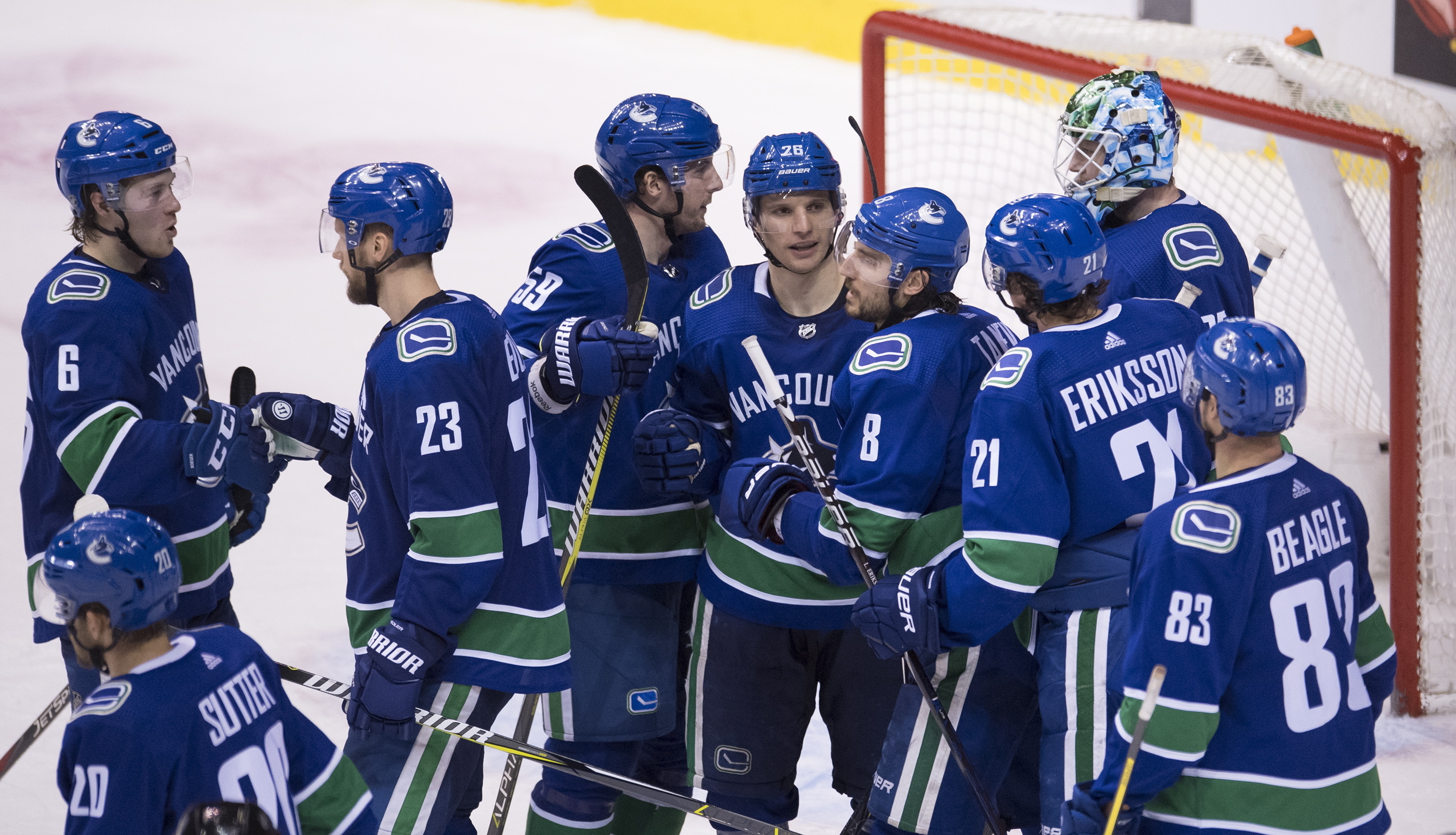 Demko makes 36 saves for Canucks in 4-3 win over Sabres
