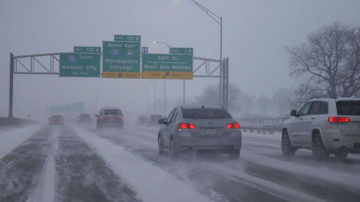 The Latest: Slick road leads to 15-vehicle Missouri pileup