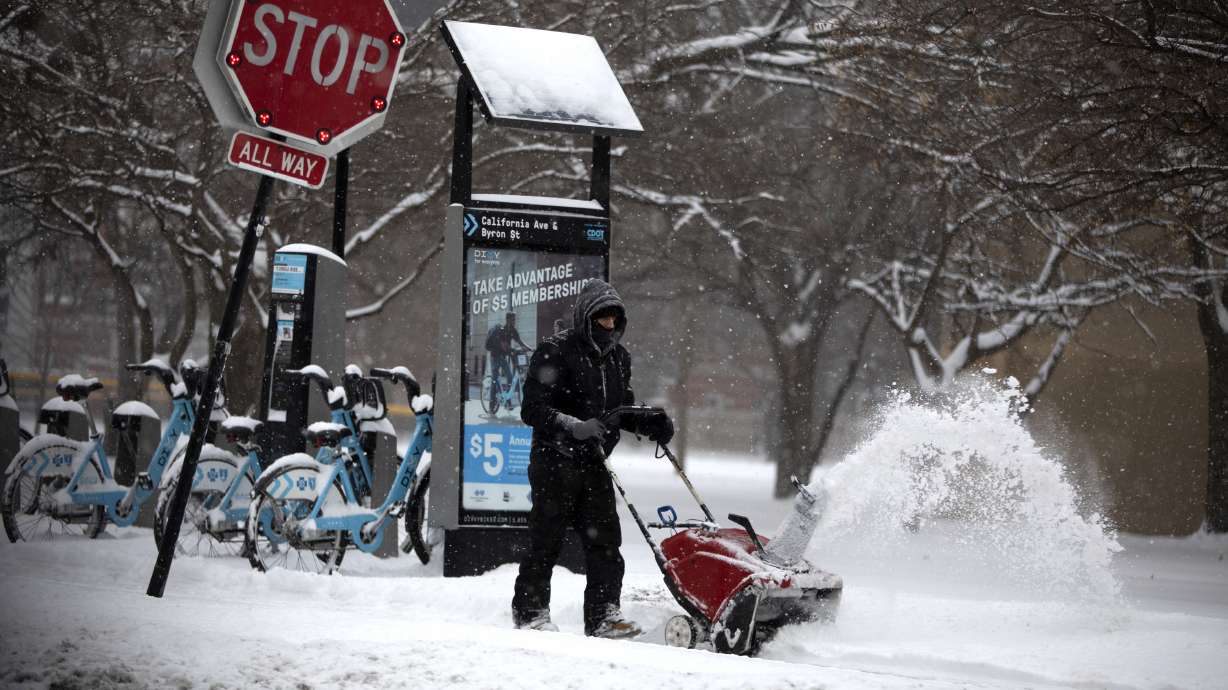 Winter storm forces airline cancellations, road troubles