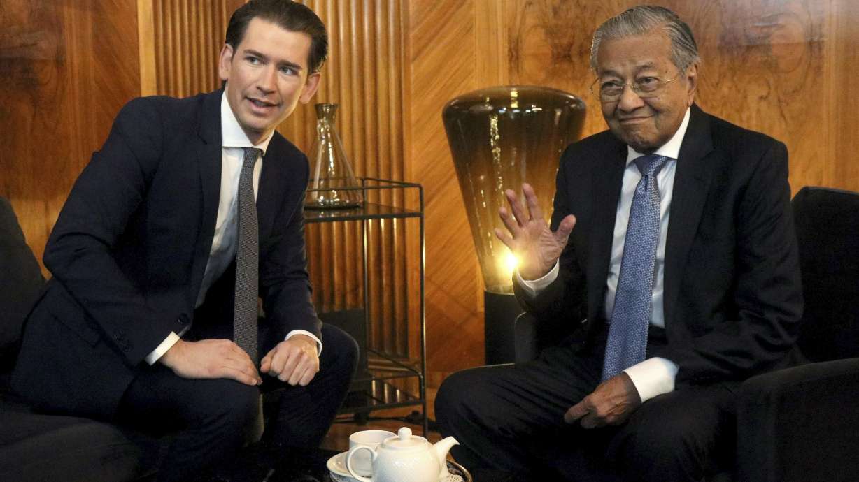 Austria's young chancellor welcomes one of oldest PMs