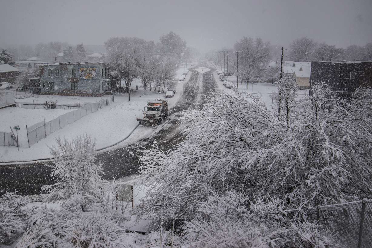 A snow plow drives through a road in Salt Lake City on Monday, Jan. 21, 2019. (Photo: Carter Williams, KSL.com)