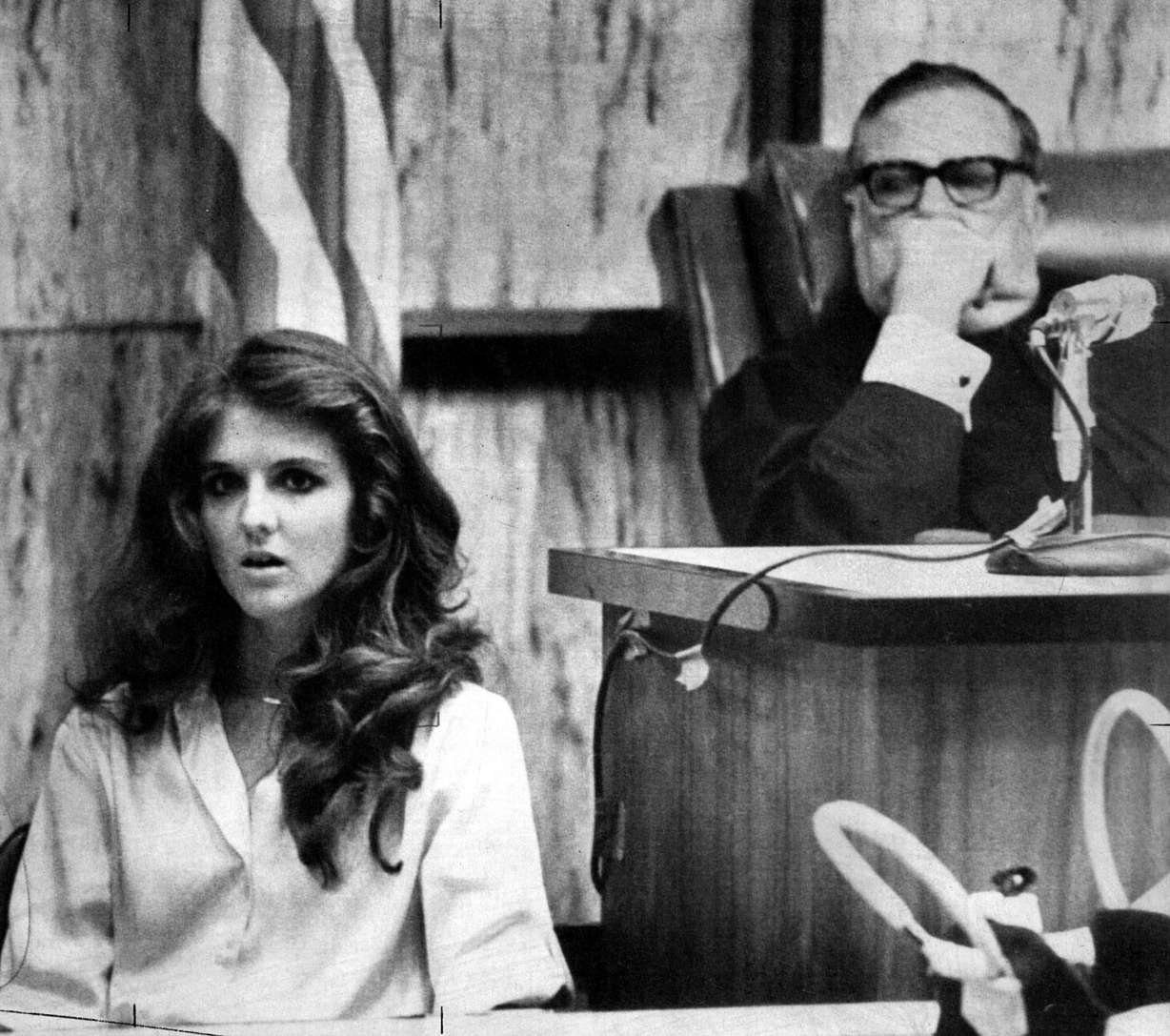 Carol DaRonch testifies at a pre-sentencing hearing for convicted murderer Ted Bundy in Miami as Judge Edward Cowart looks on. Bundy was convicted of kidnapping DaRonch from a Salt Lake City suburb. (AP Photo, File)